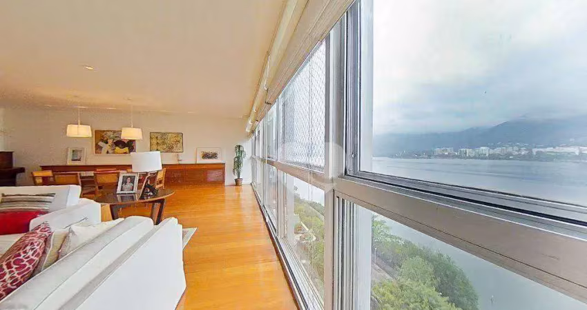 Apartamento com 5 dormitórios à venda, 262 m² por r$ 5.900.000,00 - lagoa - rio de janeiro/rj