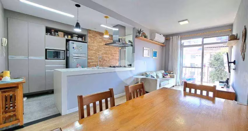 Apartamento cinematográfico, 2 quartos, suíte, sacada  80 m² r$ 425.000 - méier - rj