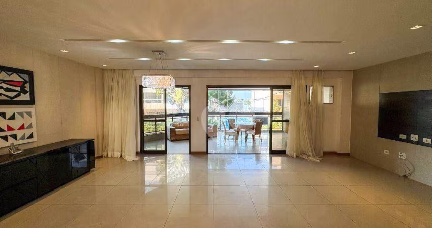 Apartamento Vista Mar 1ª Quadra Praia 4suítes, 4vagas, 220 m²,R$ 2.100.000-Recreio dos Bandeirantes