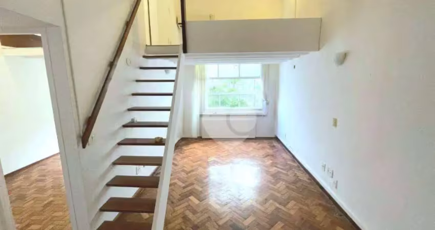 Apartamento de 2 quartos em botafogo no estilo loft com pé direito alto em excelente localização, próximo ao metrô de botafogo.