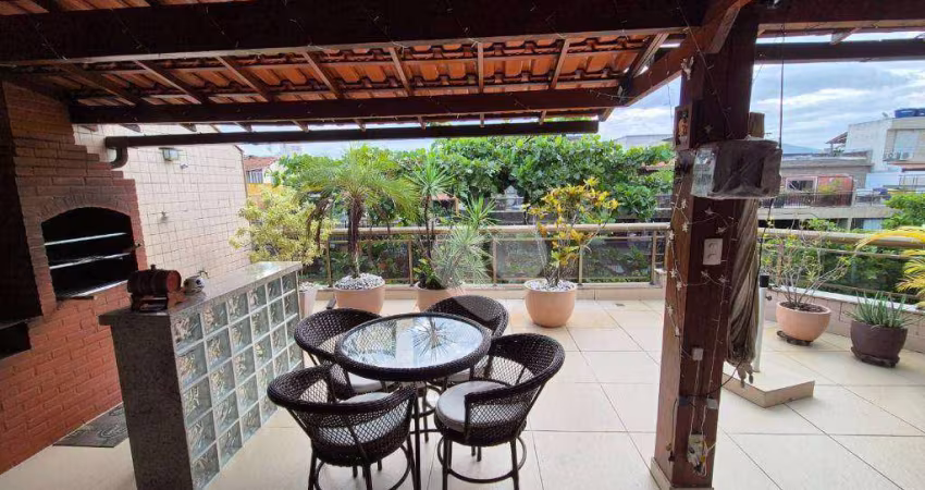 Cobertura com 3 quartos sendo 3 suítes e dependência completa à venda, 200 m² por R$ 1.315.000 - Recreio dos Bandeirantes