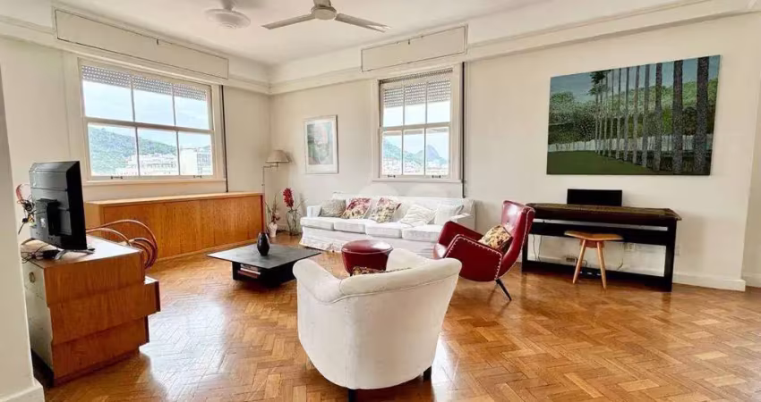 Apartamento com varandão com vista livre, 4 quartos, 1 suíte, lavabo e vaga à venda, 221 m² por r$ 2.400.000 - botafogo