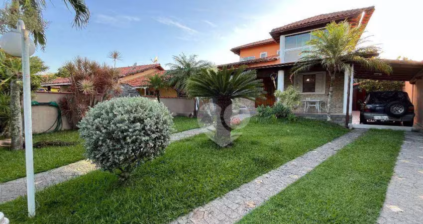 Casa duplex com 3 quartos sendo 3 suítes à venda, 221 m² por r$ 690.000 - jardim interlagos - maricá/rj
