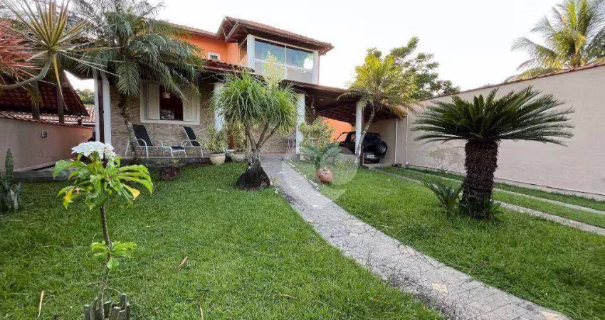 Casa duplex com 3 quartos sendo 3 suítes à venda, 221 m² por r$ 690.000 - jardim interlagos - maricá/rj
