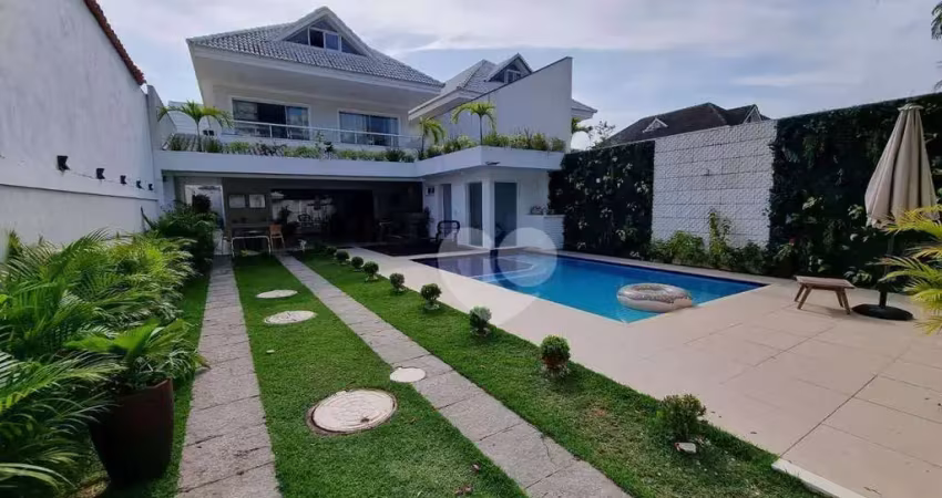 Casa alto padrão com 5 quartos à venda, 386 m² por r$ 3.950.000 - barra da tijuca - rio de janeiro/rj