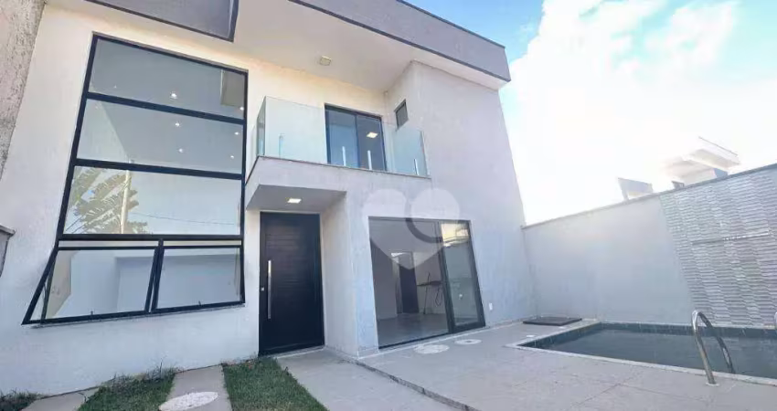 Casa com lazer privativo e RGI em condomínio Vargem Pequena