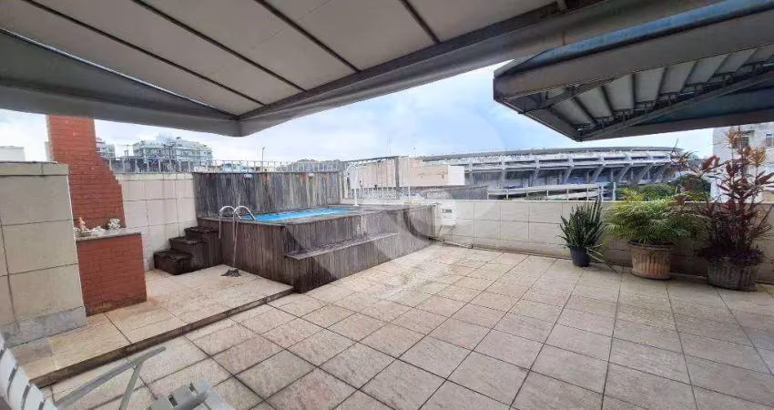 Cobertura linear a venda, 4 quartos, 3 banheiros, 1 garagem no valor r$780.000,00 - maracanã - rio de janeiro/ rj.