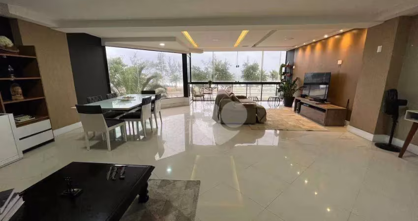 Apartamento com 3 dormitórios à venda, 181 m² por r$ 2.300.000,00 - recreio dos bandeirantes - rio de janeiro/rj