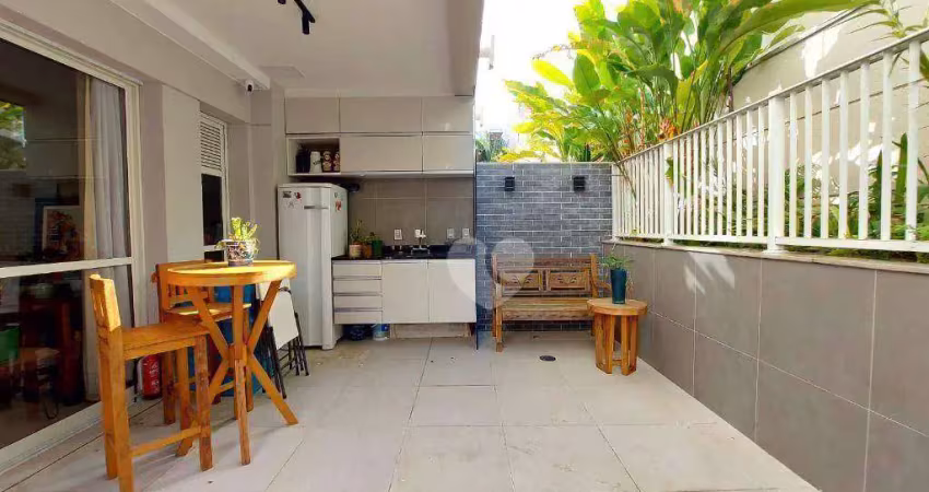 Apartamento garden com 2 quartos à venda, 81 m² por r$ 1.600.000 - botafogo - rio de janeiro/rj