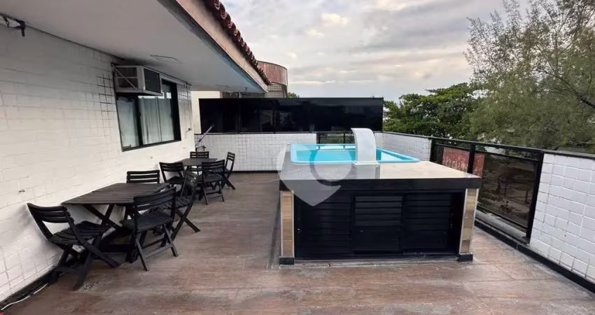 Maravilhosa cobertura duplex, 3 suítes, piscina, 2 vagas, recreio dos bandeirantes.