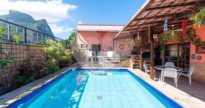 Cobertura com 3  quartos à venda, 305 m² por r$ 2.900.000 - jardim oceânico - rio de janeiro/rj