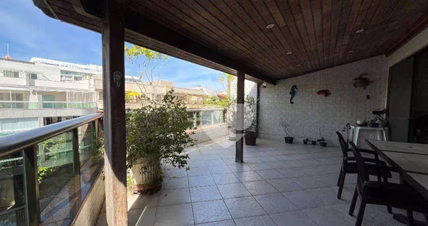 Cobertura com 3 dormitórios à venda, 334 m² por r$ 1.550.000 - recreio dos bandeirantes
