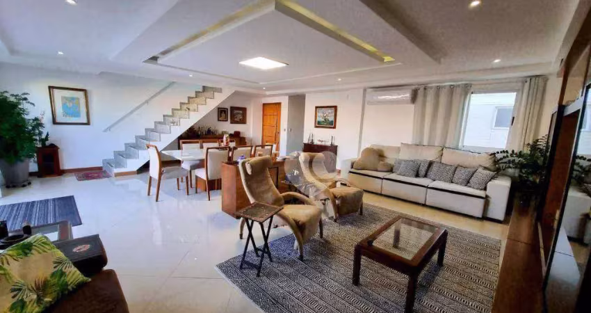 Cobertura com 4 quartors à venda, 334 m² por r$ 1.850.000 - recreio dos bandeirantes - rio de janeiro/rj
