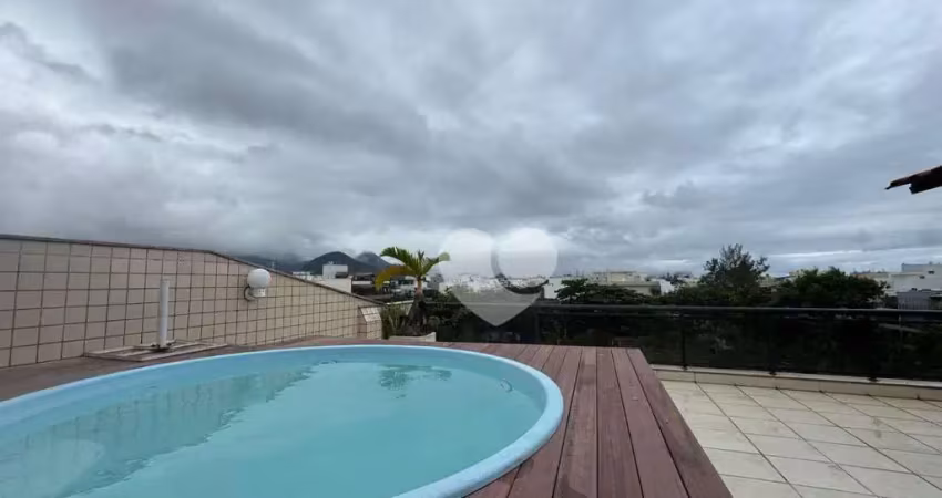 Cobertura com 2 dormitórios à venda, 257 m² por r$ 1.080.000,00 - recreio dos bandeirantes - rio de janeiro/rj
