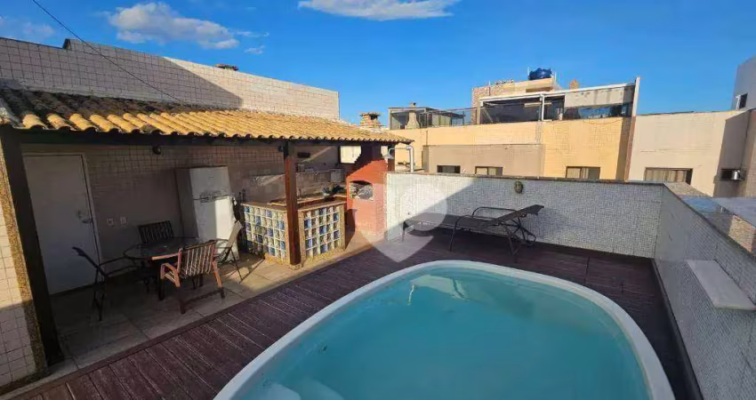 Cobertura com 3 quartos, sendo 1 suíte, 327m² por r$ 2.300.000 - recreio dos bandeirantes