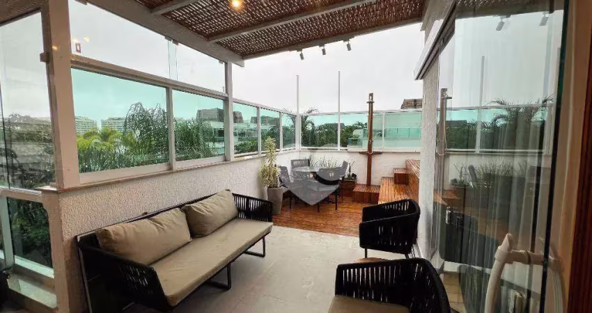 Cobertura com 4 quartos à venda, 160 m² por r$ 1.650.000 - recreio dos bandeirantes - rio de janeiro/rj