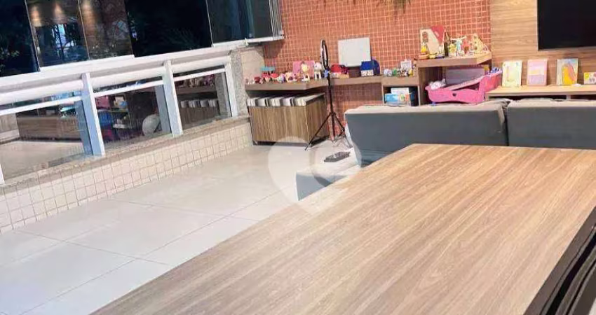 Recreio dos bandeirantes - 111 metros - varandão gourmet com churrasqueira - 3 quartos( 1 suíte )- todo montado com armários!!!!!