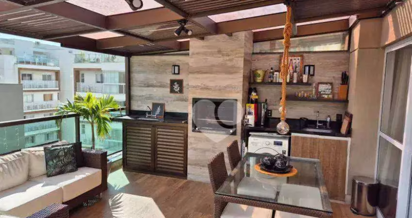 Cobertura com 3 quartos à venda, 141 m² por r$ 1.300.000 - recreio dos bandeirantes