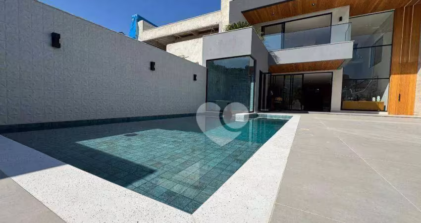 Casa com 4 suítes à venda, 369 m² por r$ 4.900.000 - recreio dos bandeirantes - rio de janeiro/rj