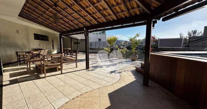 Cobertura à venda, 308 m² por r$ 1.195.000,00 - recreio dos bandeirantes - rio de janeiro/rj