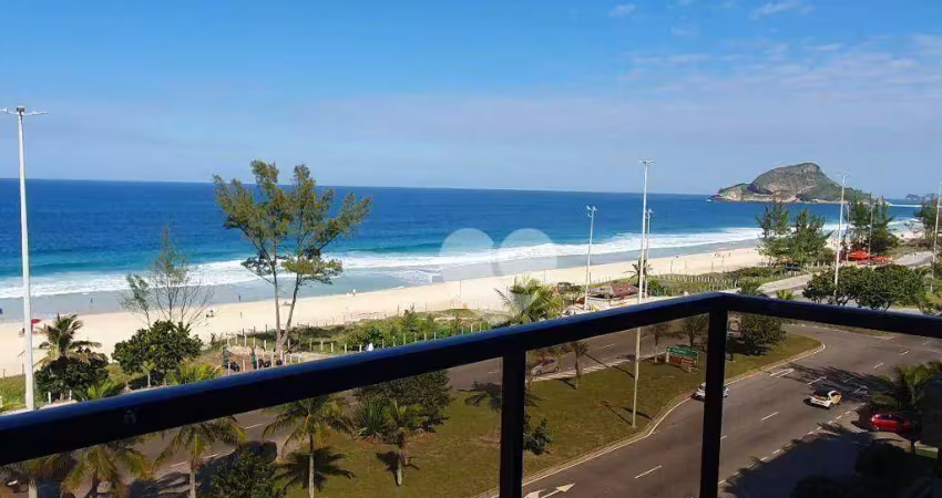 Apartamento frente mar no posto 9 - duas suítes infraestrutura pronto para morar