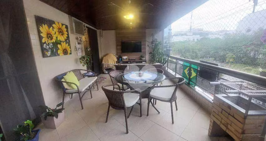 Apartamento com 3 quartos à venda, 123 m² por r$ 850.000 - recreio dos bandeirantes - rio de janeiro/rj