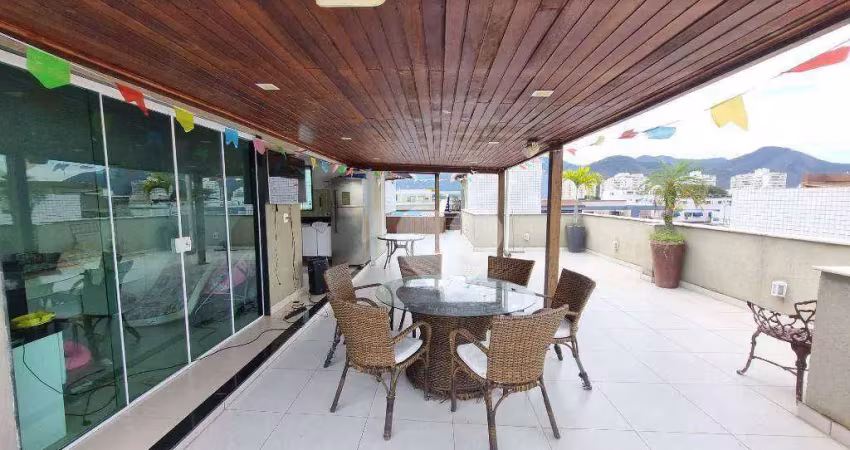 Cobertura com 3 suítes à venda, 312 m² por r$ 2.500.000 - recreio dos bandeirantes - rio de janeiro/rj