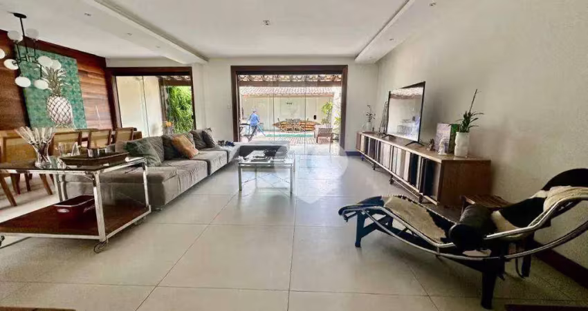 Casa com 5 quartos e 1 suíte  para alugar, 309 m² com piscina  por r$ 18.686/mês - recreio dos bandeirantes - rio de janeiro/rj