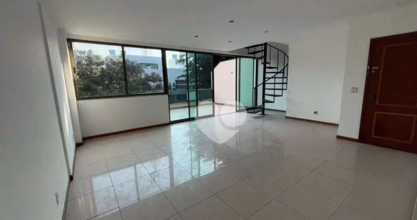 Cobertura à venda, 180 m² por r$ 1.200.000,00 - recreio dos bandeirantes - rio de janeiro/rj