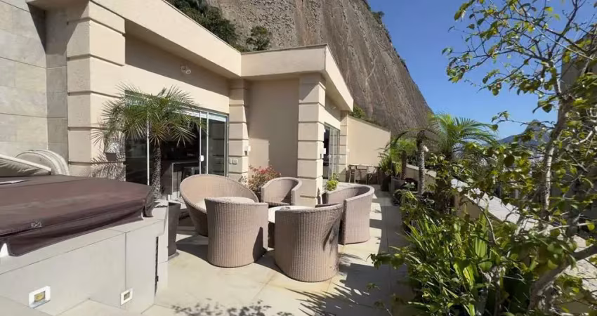 Prédio com piscina e academia! cobertura com terraço amplo, 2 quartos, dependência revertida e 2 vagas à venda, 200 m² por r$ 2.850.000 - lagoa