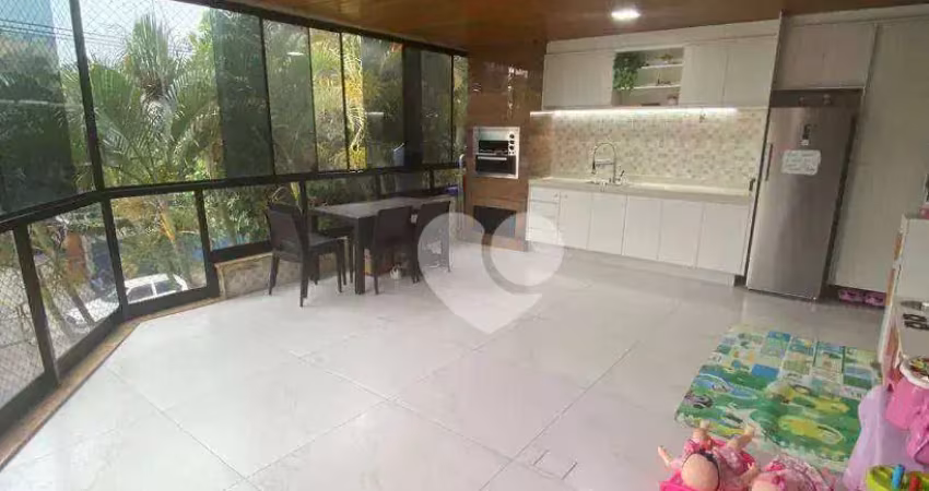 Recreio dos bandeirantes - frente varandão gourmet com churrasqueira - 110 metros -3 quartos ( 2 suítes ) - todo montado
