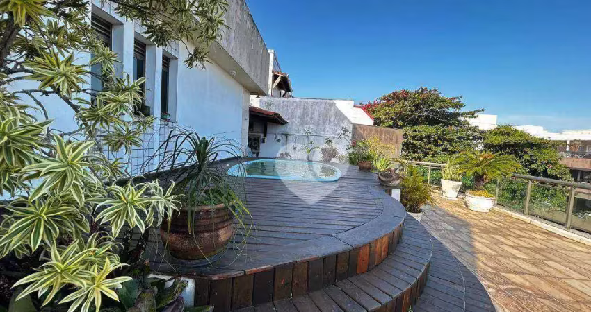 Cobertura com 4 dormitórios à venda, 376 m² por r$ 1.750.000,00 - recreio dos bandeirantes - rio de janeiro/rj