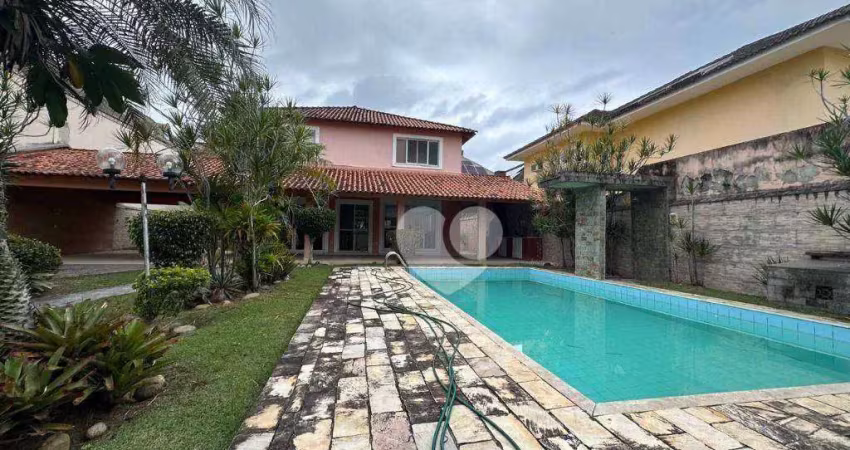 Casa com 4 suítes à venda, 495 m² por r$ 3.200.000 - recreio dos bandeirantes - rio de janeiro/rj