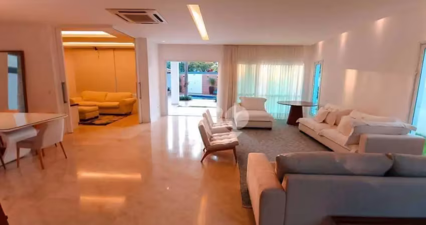 Casa alto padrão com 5 quartos à venda, 400 m² por r$ 8.500.000 - barra da tijuca - rio de janeiro/rj