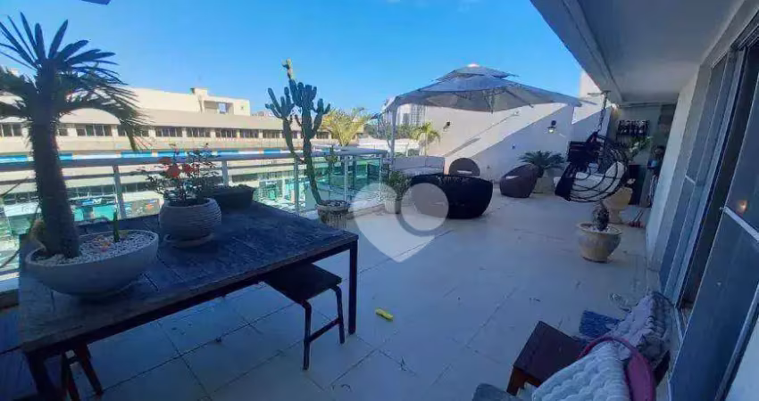 Lopes enjoy vende cobertura duplex, 2 quartos, 149 m2, 2 vagas de garagem, condomínio barra zen.