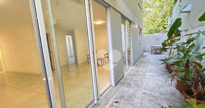 Apartamento garden com 2 quartos à venda, 101 m² por r$ 1.350.000 - laranjeiras - rio de janeiro/rj