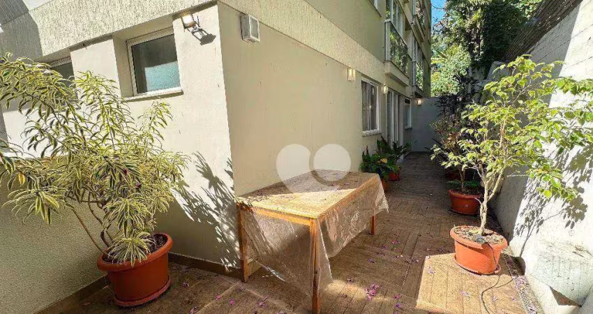 Apartamento garden com 2 quartos à venda, 88 m² por r$ 1.290.000 - laranjeiras - rio de janeiro/rj