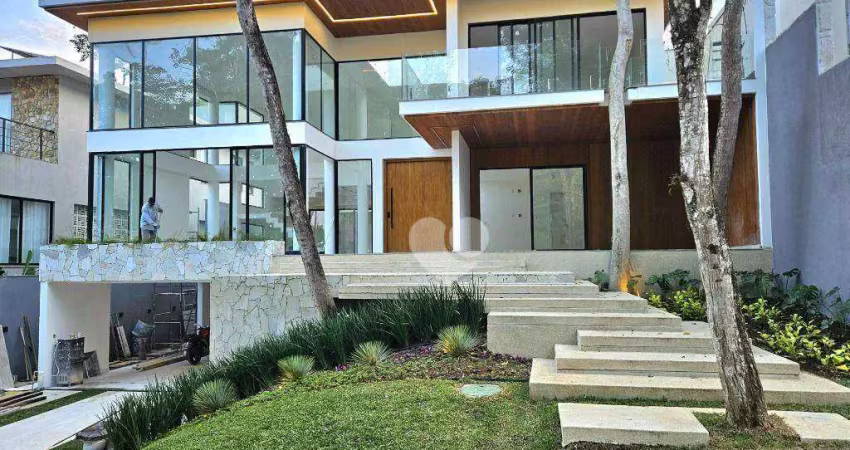 Casa com 5 suites à venda, 749 m² por r$ 8.900.000 - barra da tijuca - rio de janeiro/rj