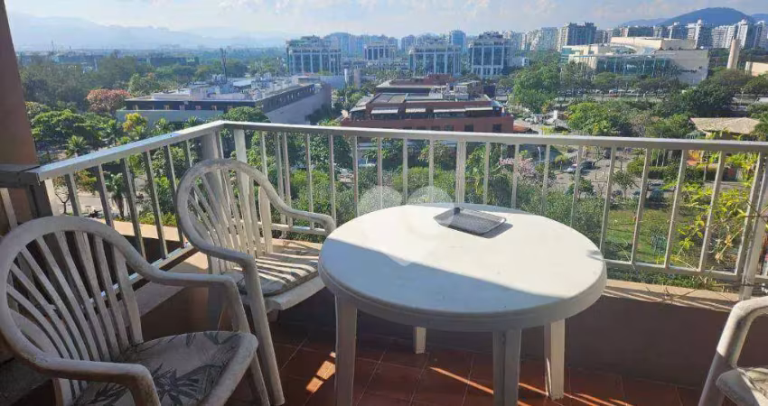 Apartamento com 1 dormitório com closet, dependência completa à venda, 68 m² por r$ 686.000 - barra da tijuca - rio de janeiro/rj