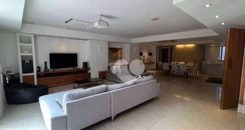 Cobertura linear luxuosa no jardim oceânico – 5 quartos, varandão gourmet