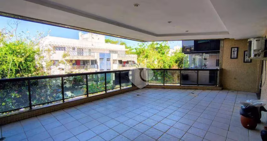 Apartamento com 3 quartos sendo 1 suíte e 1 quarto revertido à venda, 115 m² por r$ 860.000 - recreio dos bandeirantes - rio de janeiro/rj