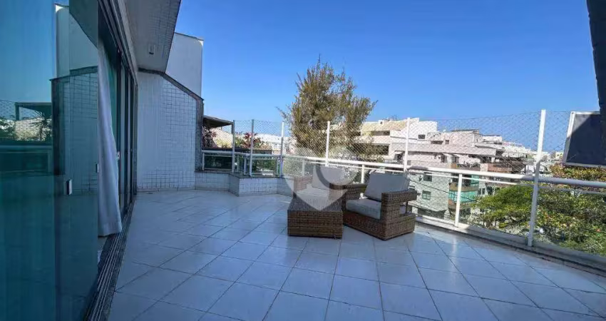 Cobertura com 3 suítes à venda, 188 m² por r$ 1.400.000 - recreio dos bandeirantes - rio de janeiro/rj