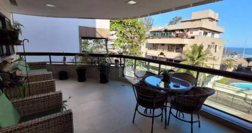 Apartamento com 3 quartos à venda, 128 m² por r$ 1.280.000 - recreio dos bandeirantes - rio de janeiro/rj vista mar