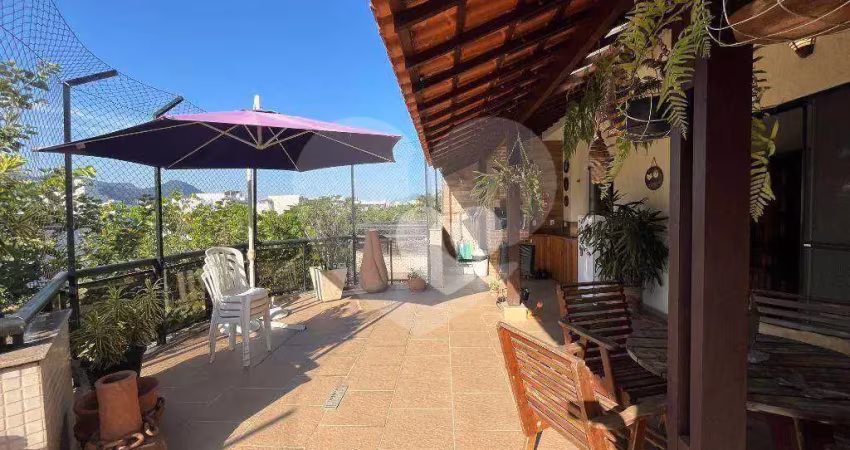 Cobertura com 3 dormitórios à venda, 172 m² por r$ 1.150.000,00 - recreio dos bandeirantes - rio de janeiro/rj