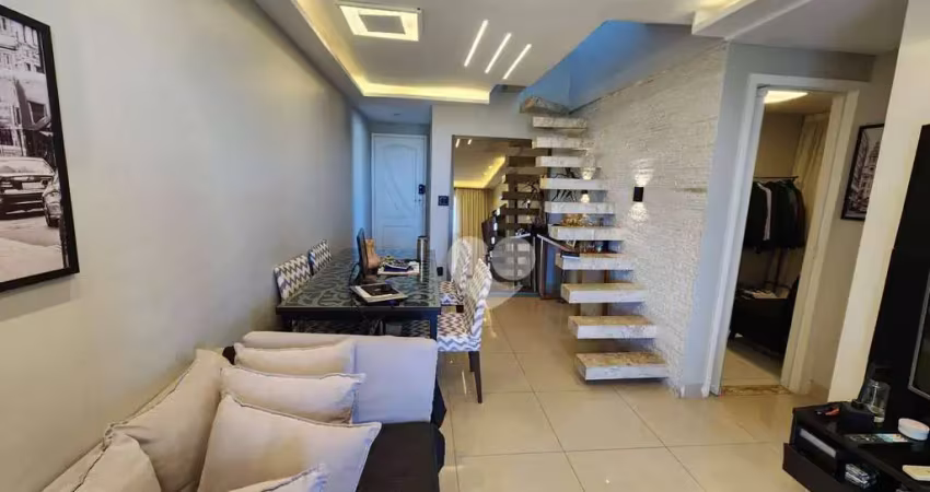 Cobertura com 3 quartos à  venda, 117 m² por r$ 650.000 - jacarepaguá - rio de janeiro/rj