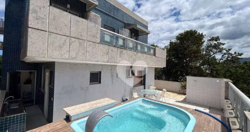 Cobertura duplex com 5 quartos (3 suítes) à venda, 310 m² por r$ 2.150.000 - recreio dos bandeirantes - rio de janeiro/rj