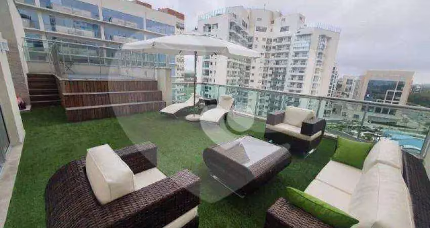 Cobertura com 4 dormitórios à venda, 225 m² por r$ 2.000.000,00 - barra olímpica - rio de janeiro/rj