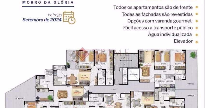 Cobertura 3 quartos com 1 suíte Morro da Gloria