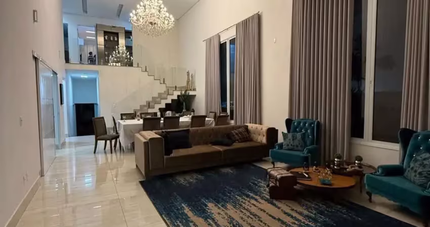Exclusiva! casa 408 m² em condomínio fechado com 4 suítes e área de lazer completa