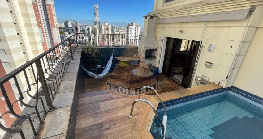Excelente cobertura duplex: 03 suítes, 3 vagas demarcadas - Tatuapé